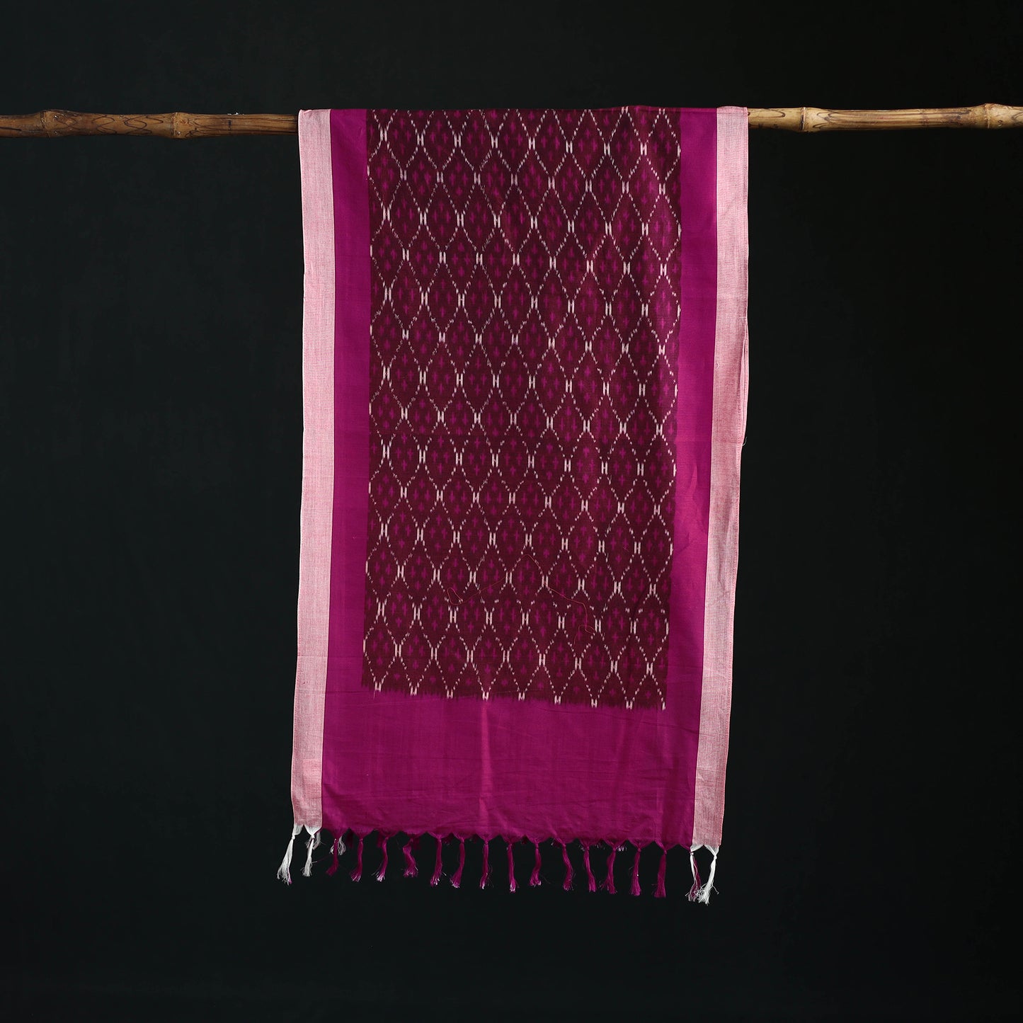 Pochampally Ikat Weave Cotton Stole 15