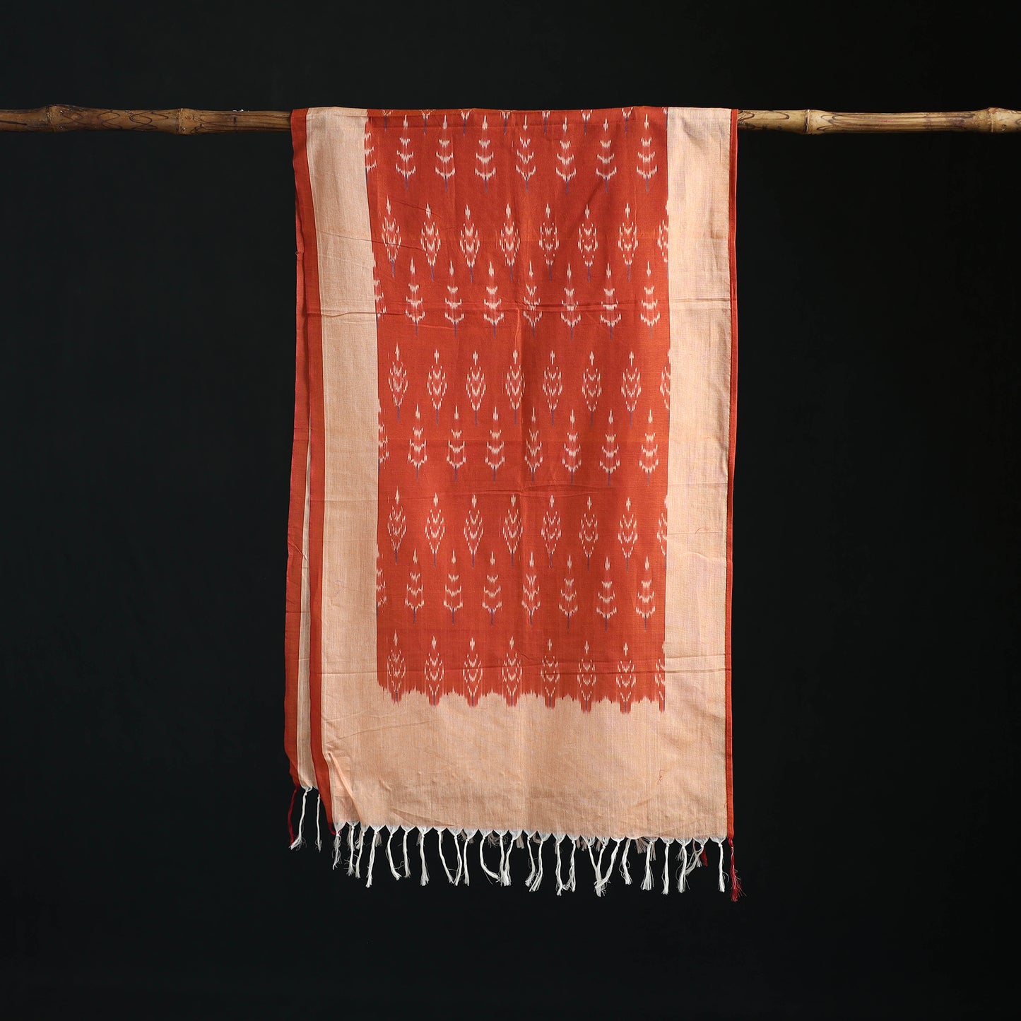 Pochampally Ikat Weave Cotton Stole 12