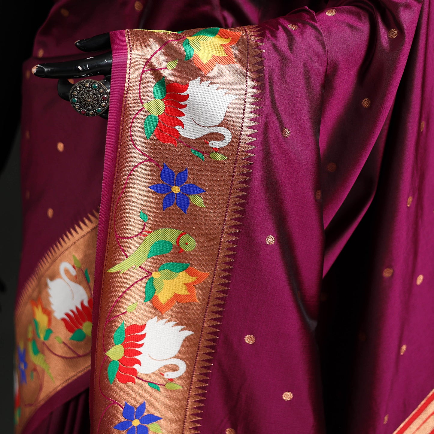 Bangalore Silk Zari Border Saree 10