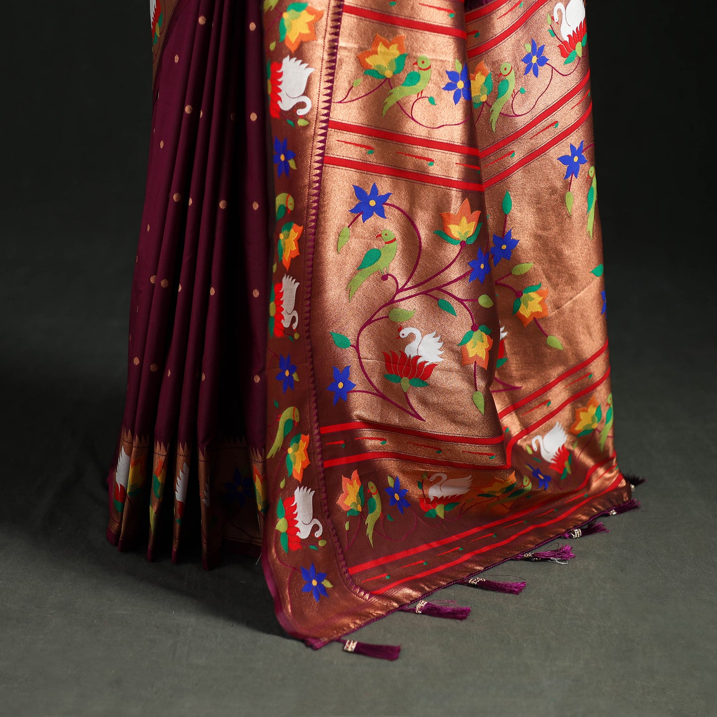 Bangalore Silk Zari Border Saree 10
