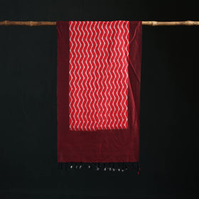 Pochampally Ikat Weave Cotton Stole 09