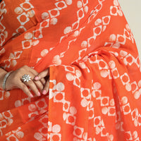 Batik Print Saree