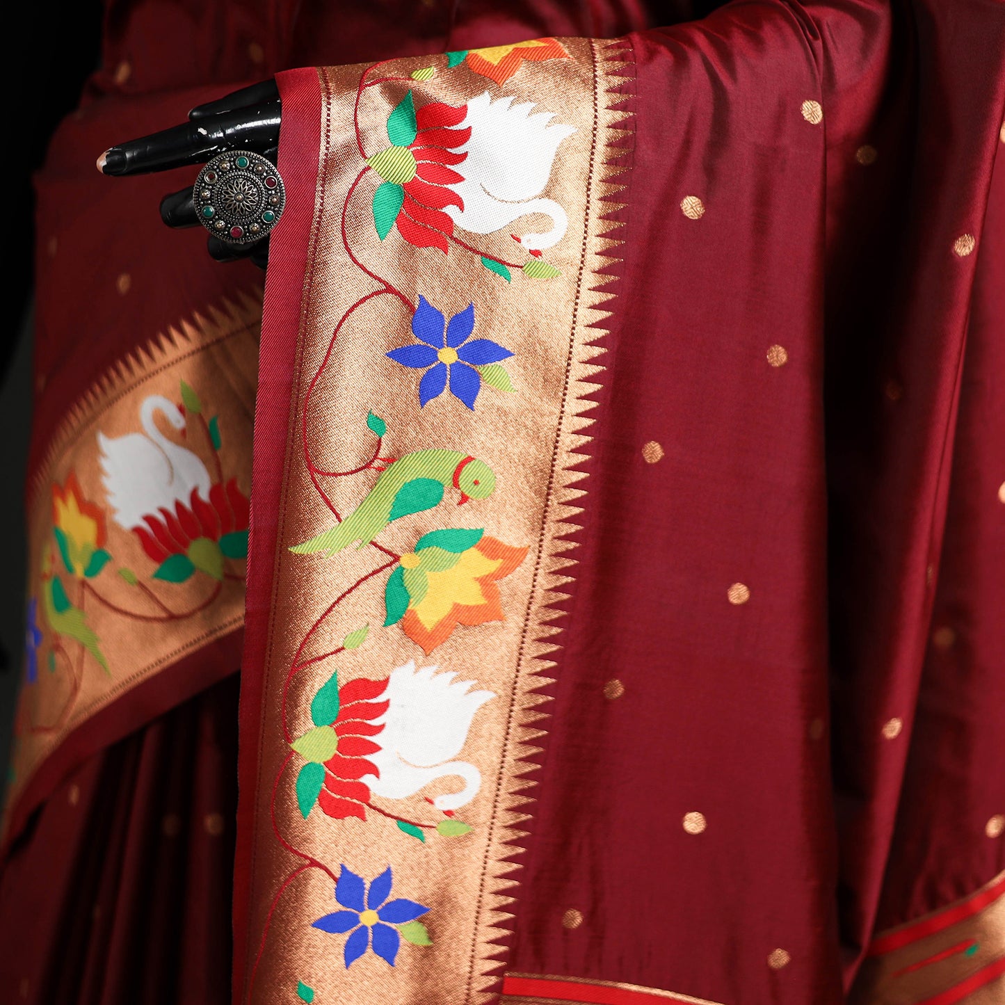 Bangalore Silk Zari Border Saree 11