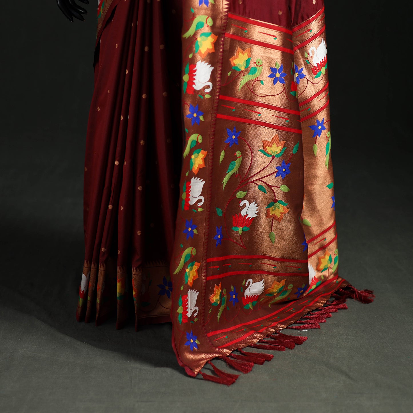Bangalore Silk Zari Border Saree 11