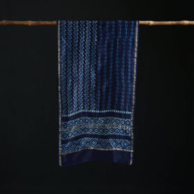 Akola Hand Block Print Chanderi Silk Handloom Stole 03