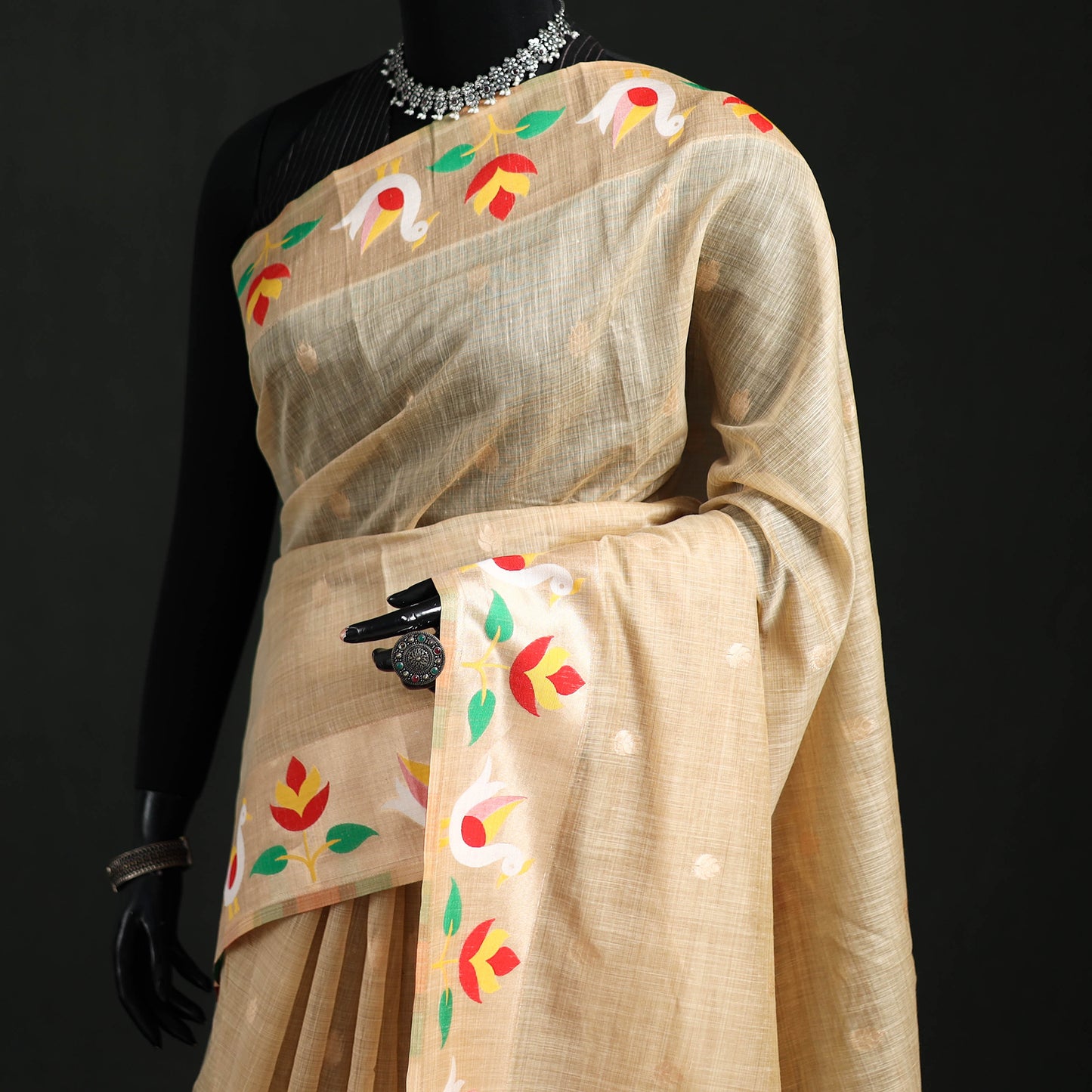 Bangalore Silk Zari Border Saree 13
