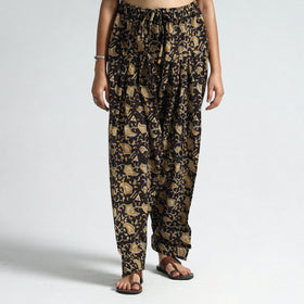 Buy Kalamkari Block Printed Cotton Elasticated Salwar 14 Online at iTokri.com