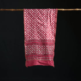 Akola Hand Block Print Chanderi Silk Handloom Stole 06