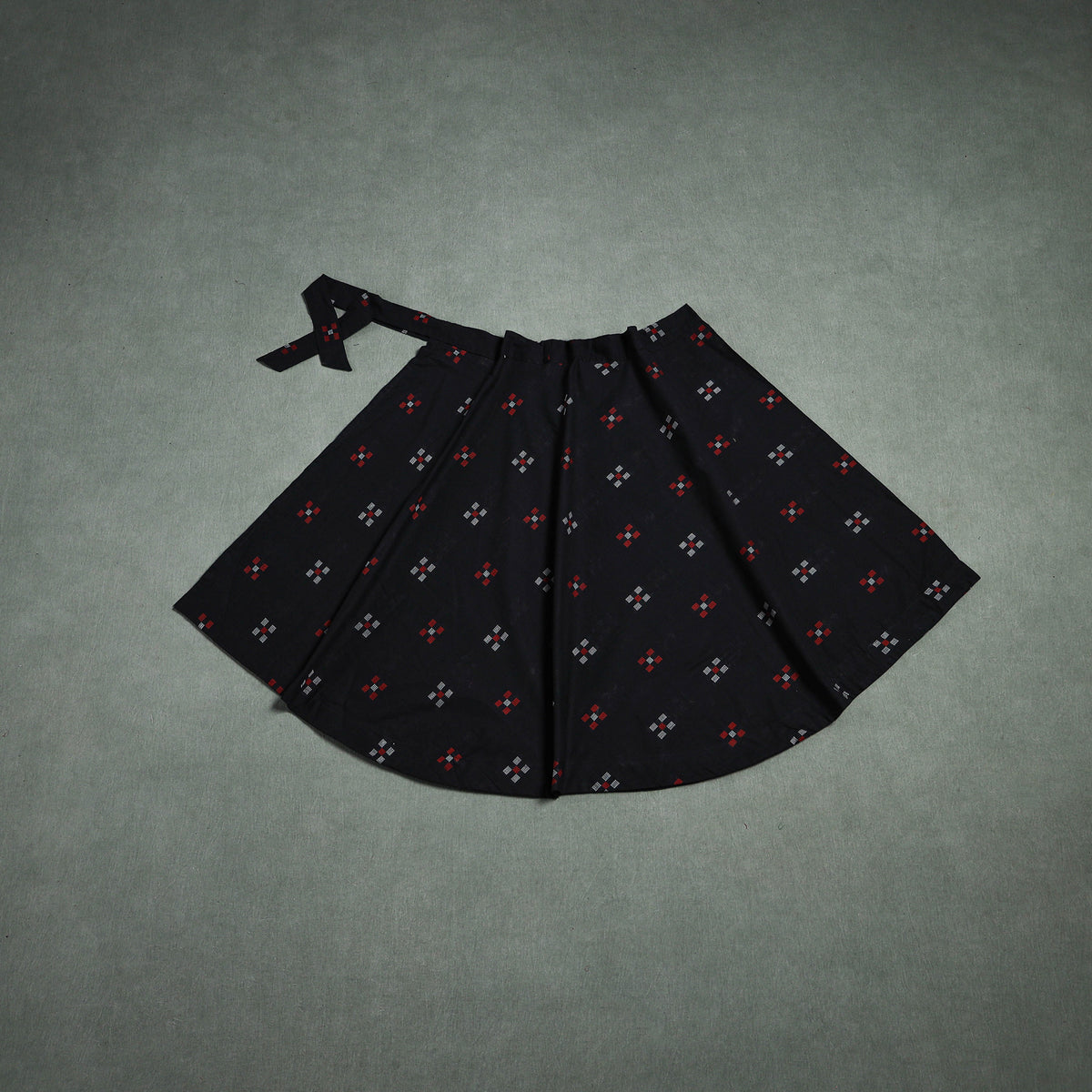 Jacquard Cotton Wrap Around Skirt 124