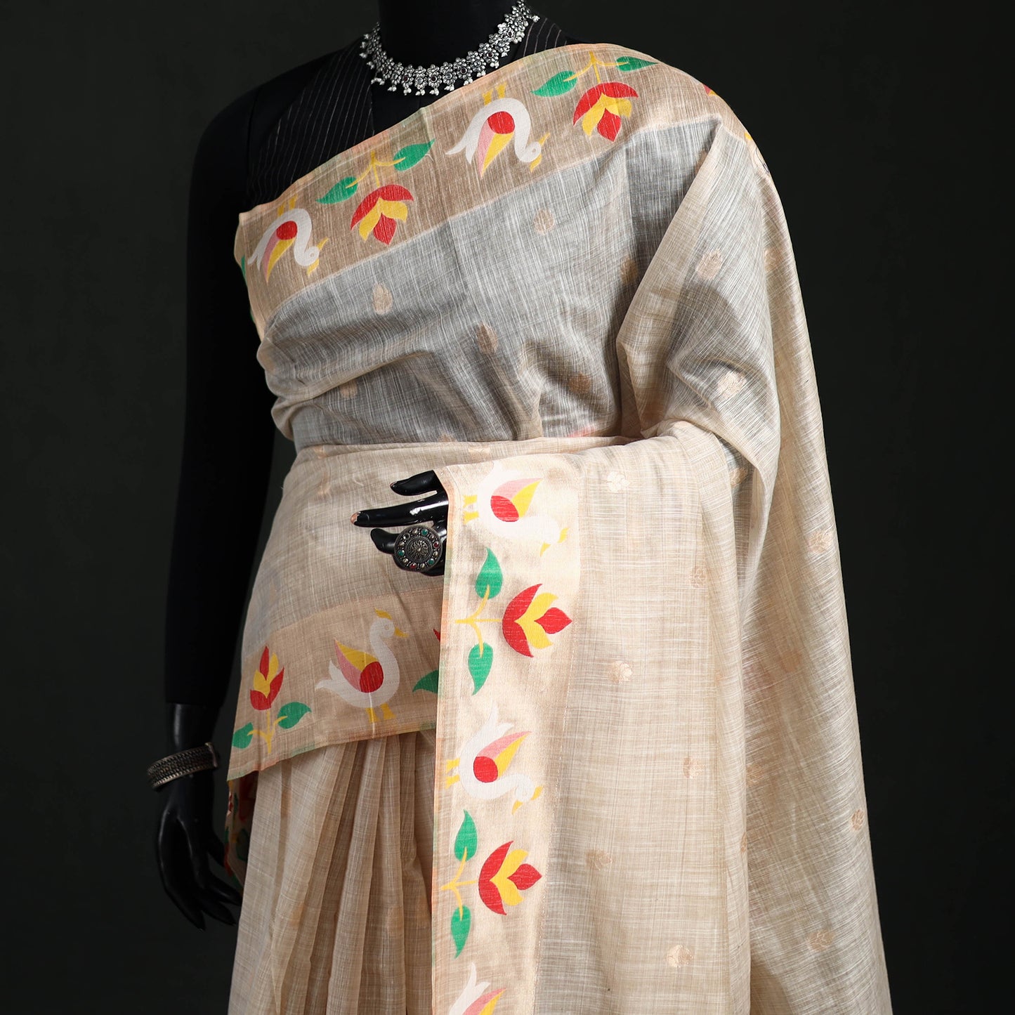 Bangalore Silk Zari Border Saree 14