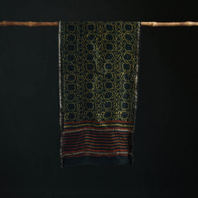 Akola Hand Block Print Chanderi Silk Handloom Stole 10
