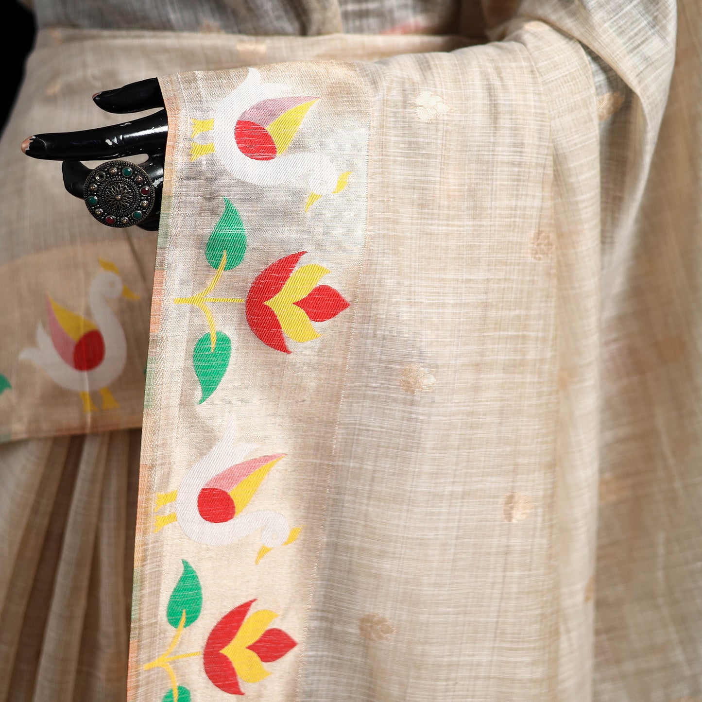 Bangalore Silk Zari Border Saree 14