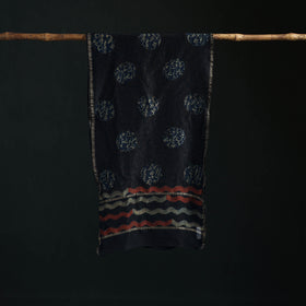 Akola Hand Block Print Chanderi Silk Handloom Stole 11
