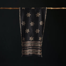 Akola Hand Block Print Chanderi Silk Handloom Stole 14