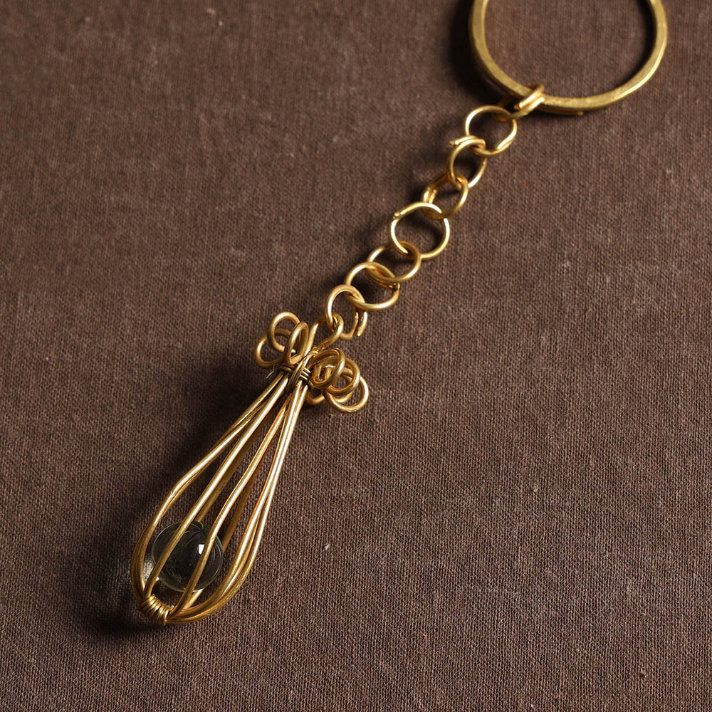 Brass Metal Handcrafted Dokra Keychain
