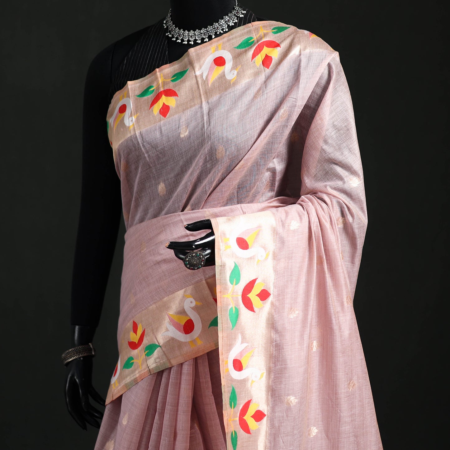 Bangalore Silk Zari Border Saree 15