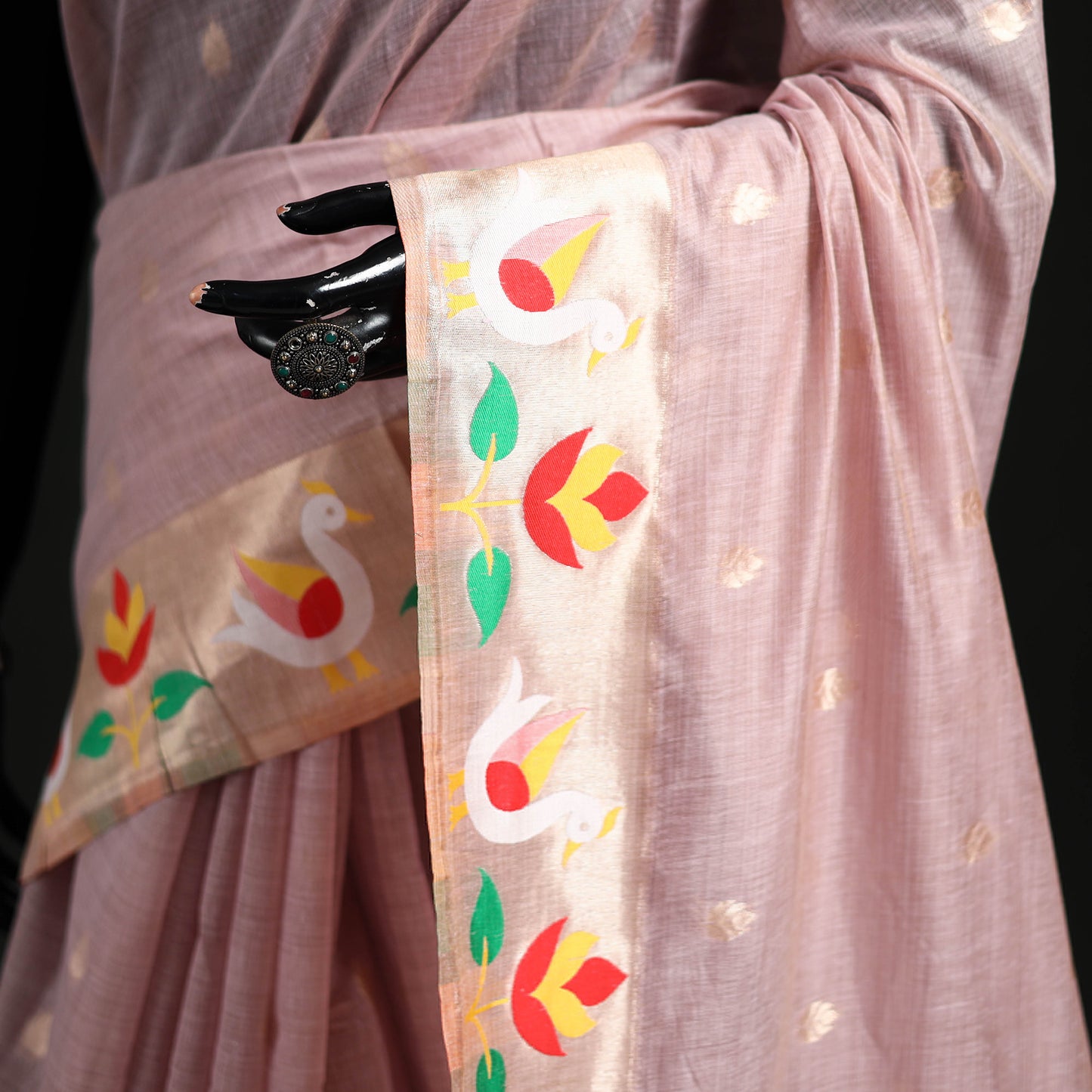 Bangalore Silk Zari Border Saree 15