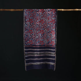 Akola Hand Block Print Chanderi Silk Handloom Stole 19