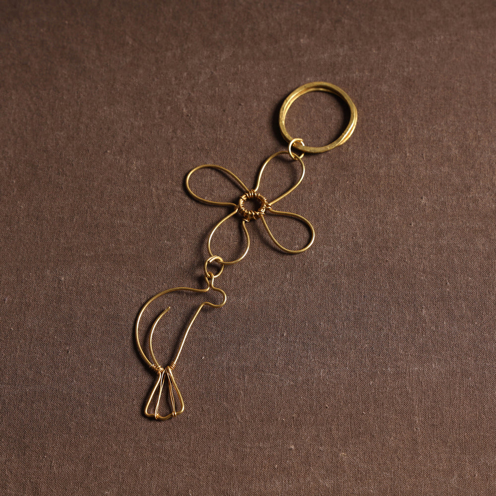 Brass Metal Handcrafted Dokra Keychain