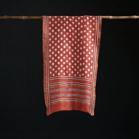 Akola Hand Block Print Chanderi Silk Handloom Stole 21