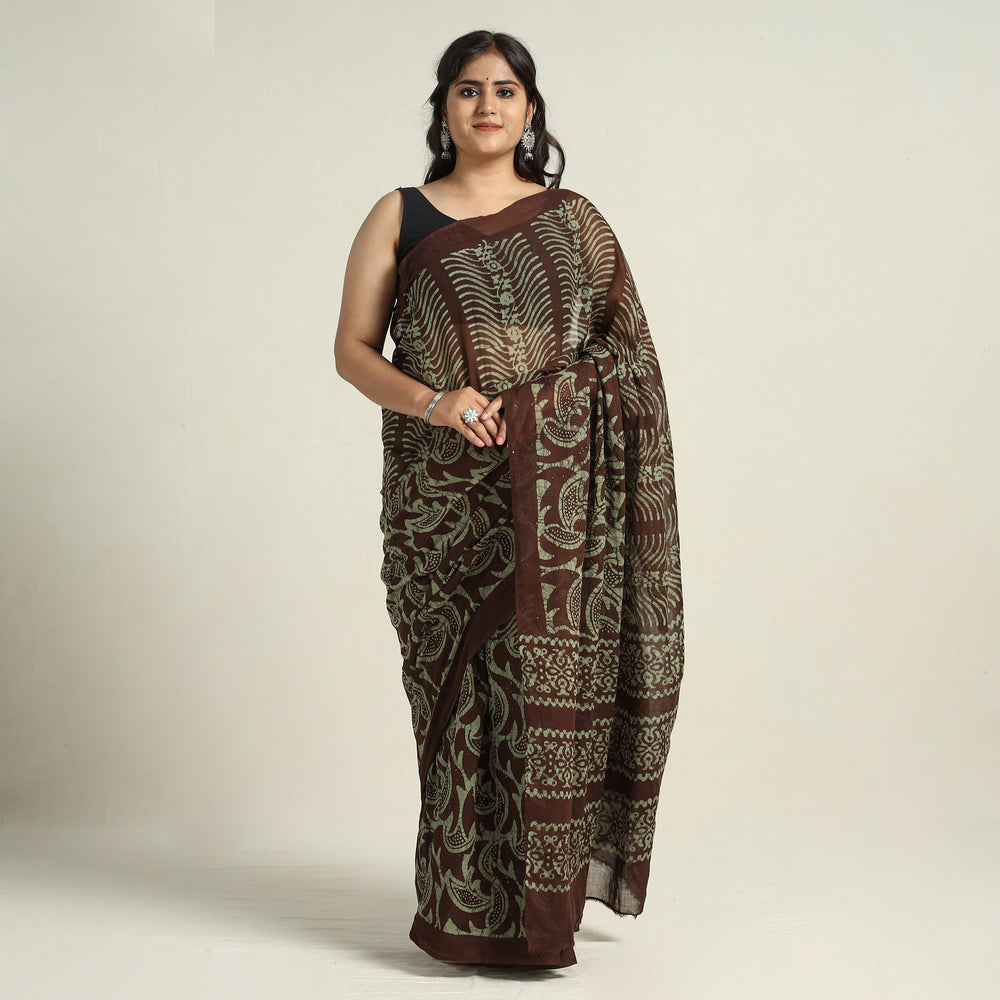 Batik Print Saree