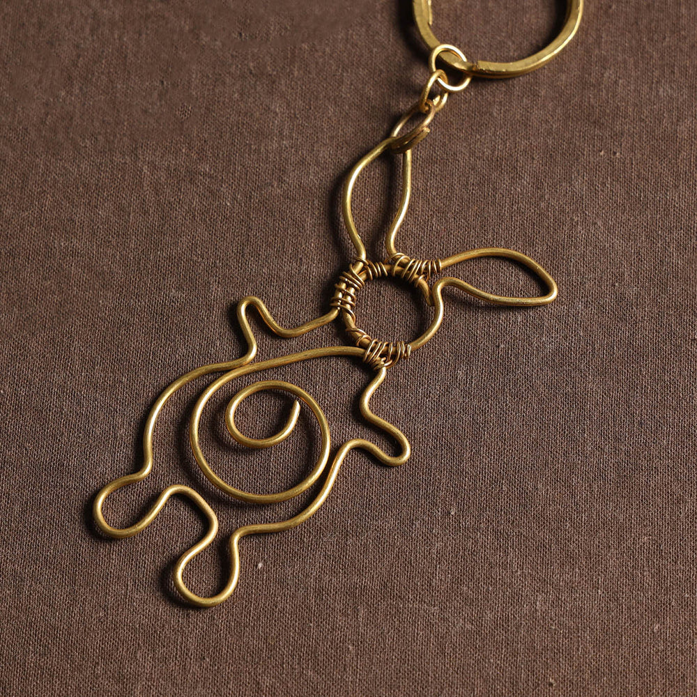 Brass Metal Handcrafted Dokra Keychain