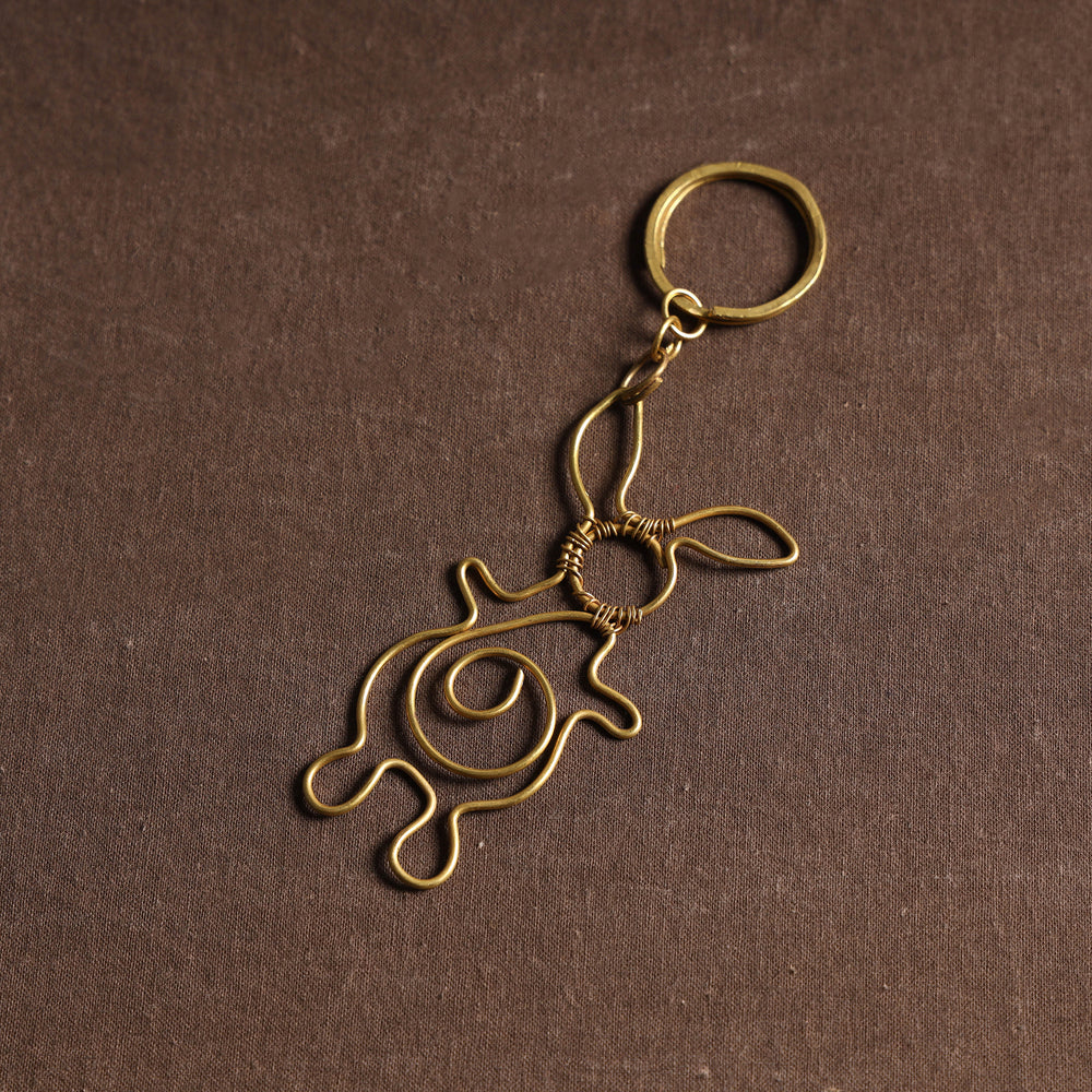 Brass Metal Handcrafted Dokra Keychain