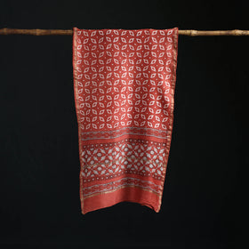 Akola Hand Block Print Chanderi Silk Handloom Stole 23