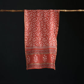 Akola Hand Block Print Chanderi Silk Handloom Stole 25