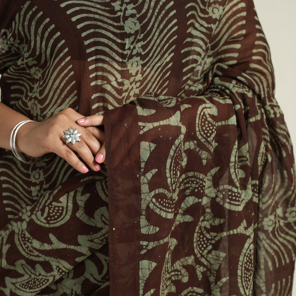 Batik Print Saree