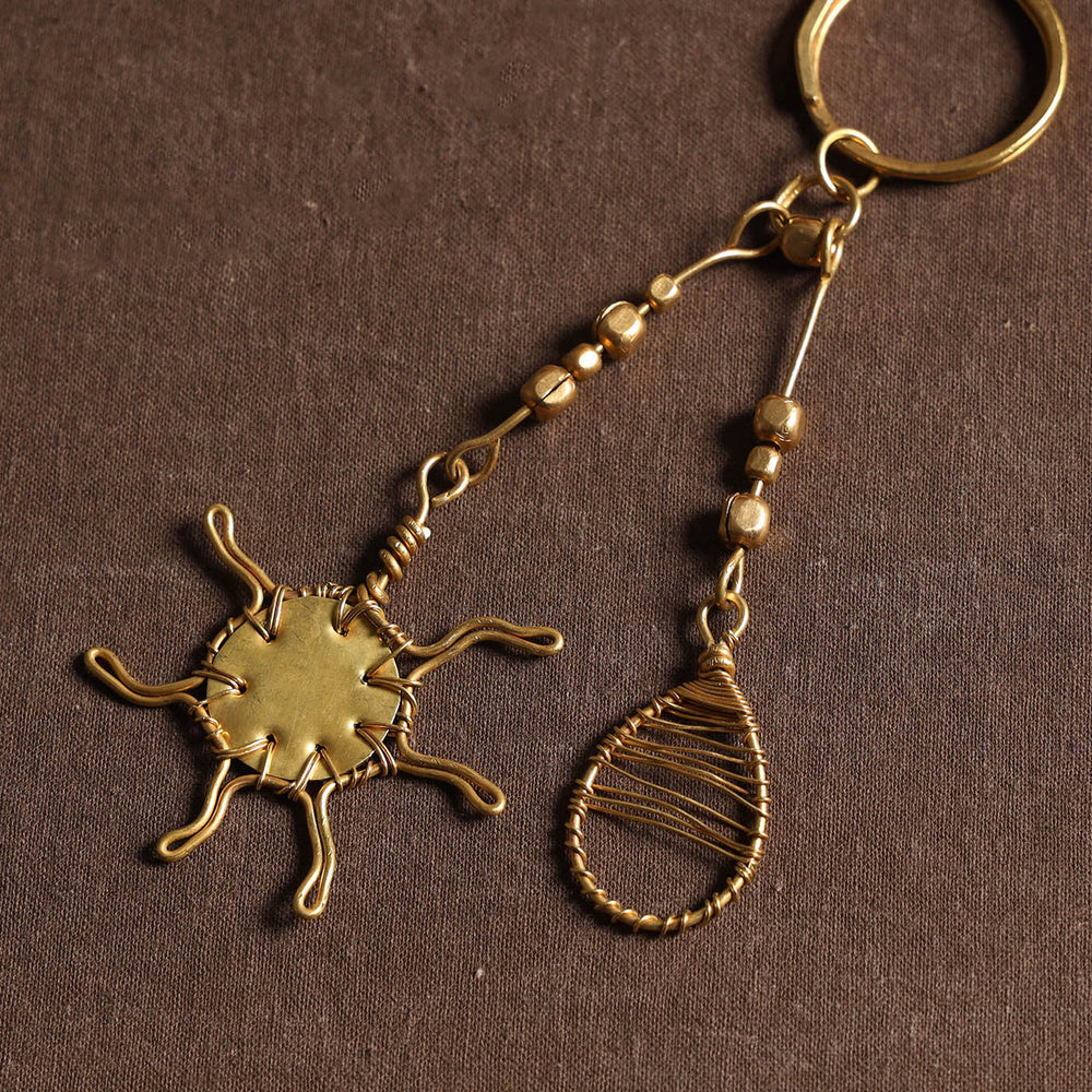 Brass Metal Handcrafted Dokra Keychain