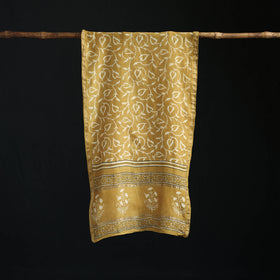 Akola Hand Block Print Chanderi Silk Handloom Stole 28