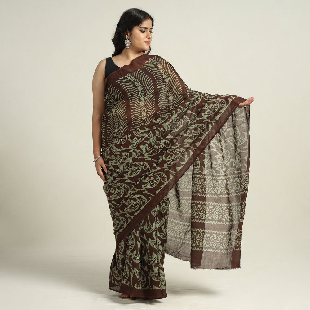 Batik Print Saree