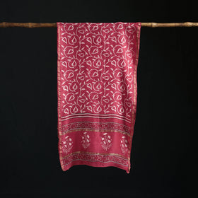 Akola Hand Block Print Chanderi Silk Handloom Stole 29