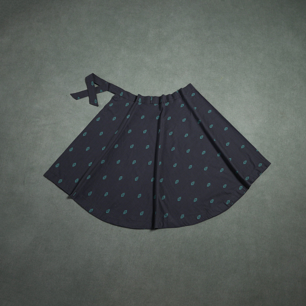 Jacquard Cotton Wrap Around Skirt 146