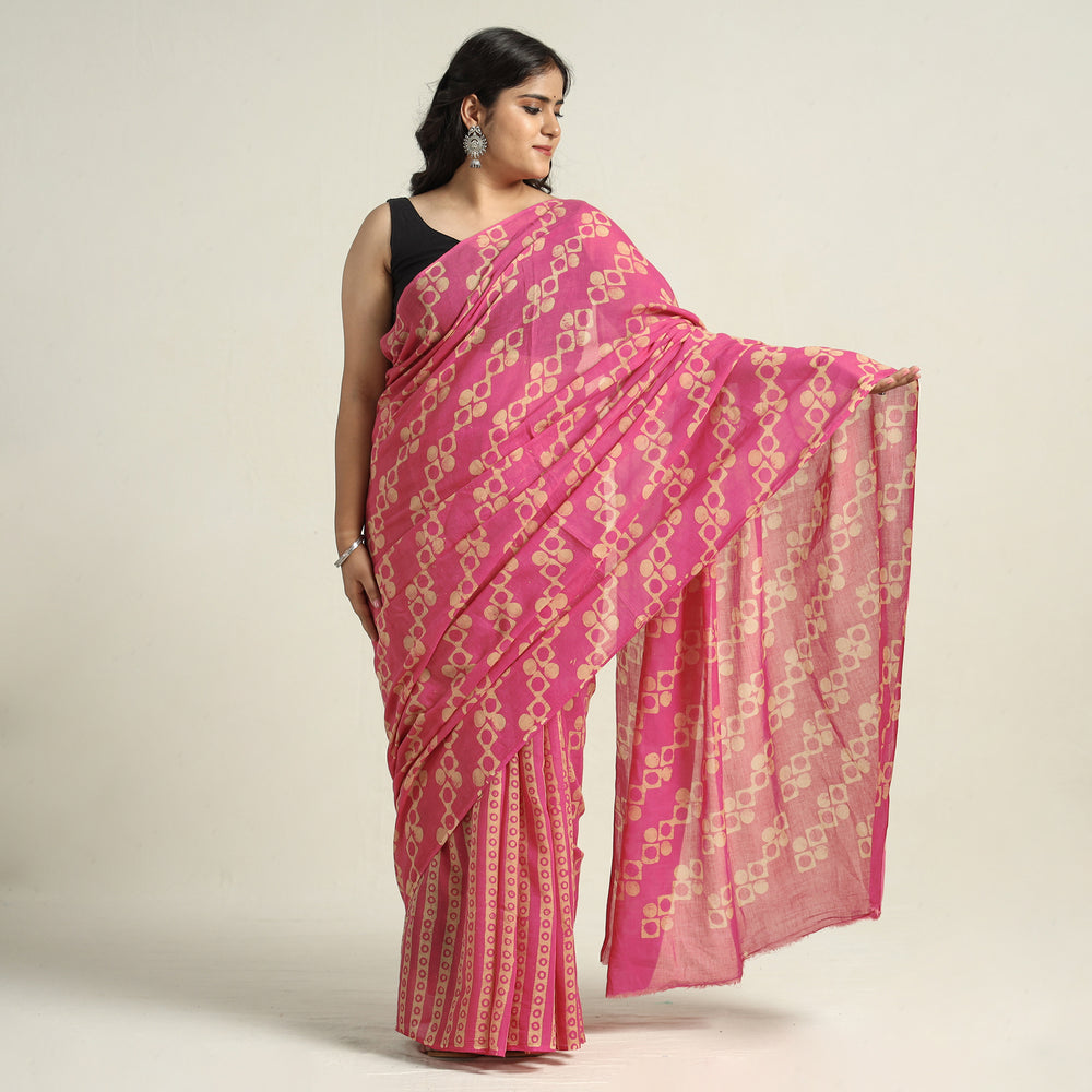 Batik Print Saree