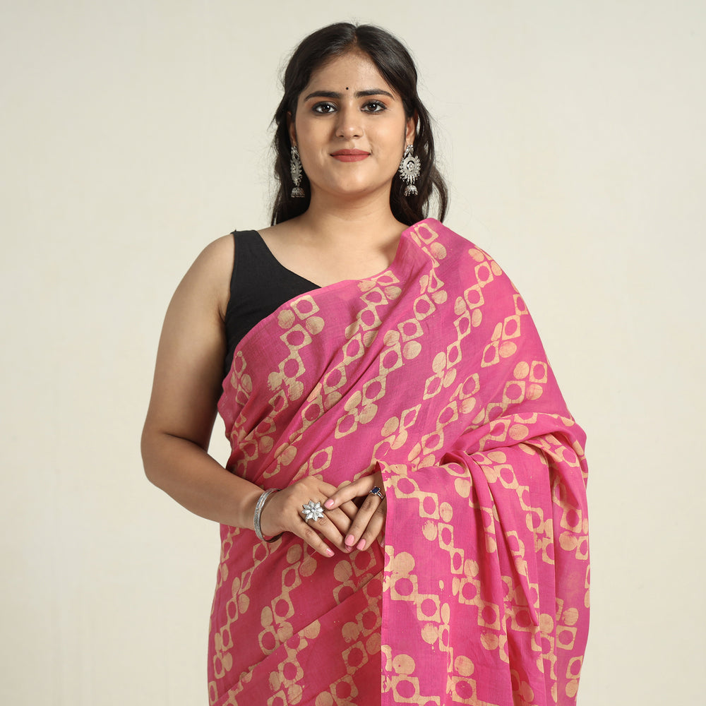 Batik Print Saree