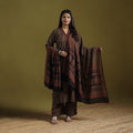 Natural Dyed Hand Block Bagh Print Cotton Suit Set with Dupatta for Women 08