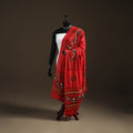 Kutch Hand Embroidered Mirror Work Printed Cotton Dupatta 02