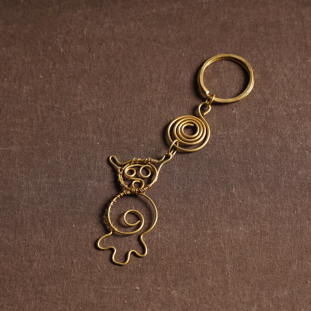 Brass Metal Handcrafted Dokra Keychain