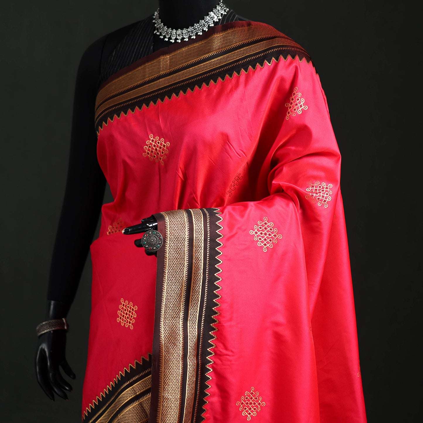 Bangalore Silk Zari Border Saree 22
