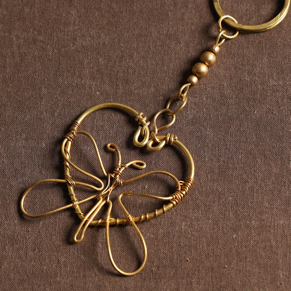 brass keychain 