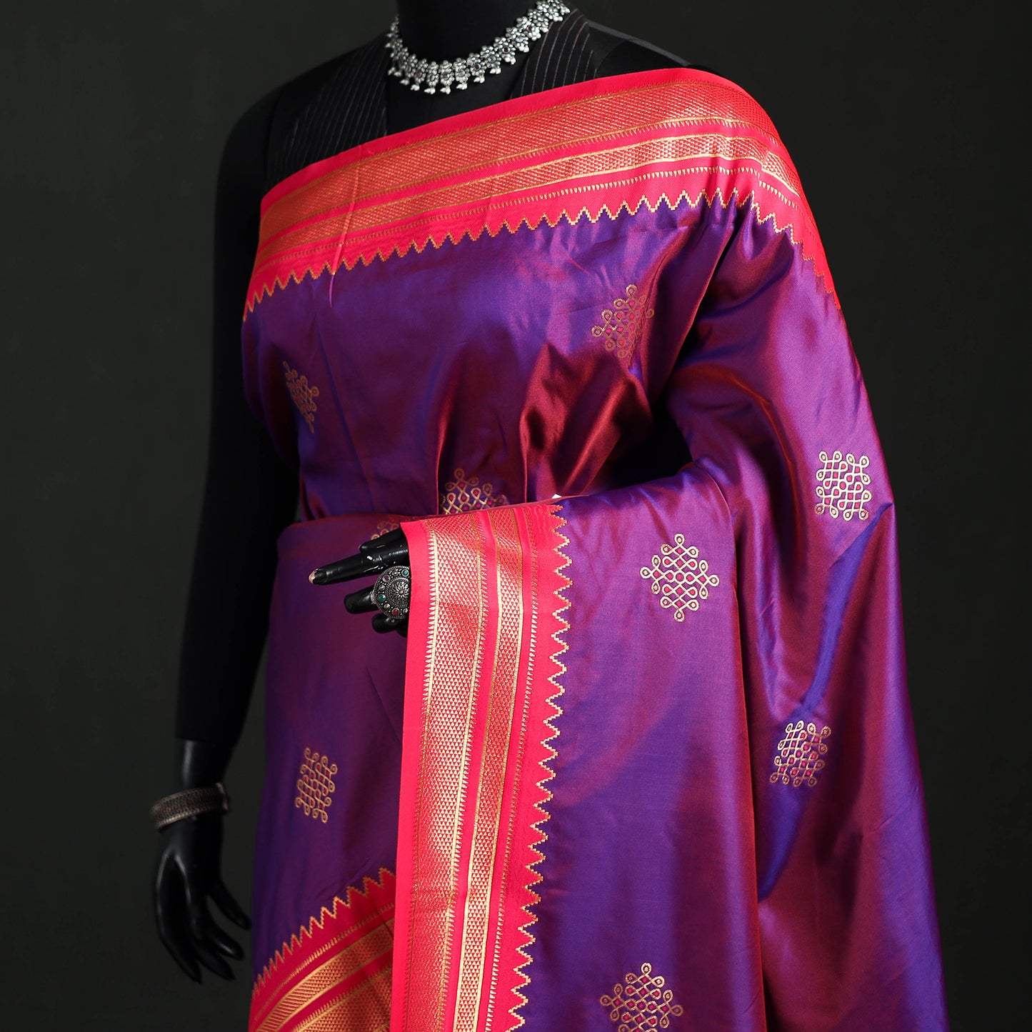 Bangalore Silk Zari Border Saree 23