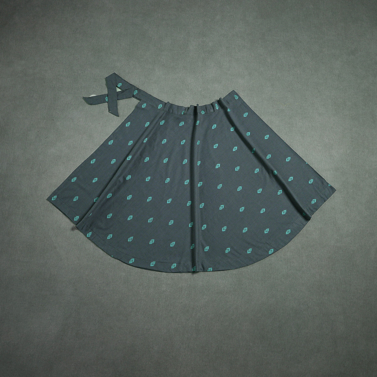 Jacquard Cotton Wrap Around Skirt 160