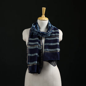 Akola Hand Block Print Chanderi Silk Handloom Stole 26