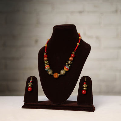 Handmade Beaded Necklace Set 226