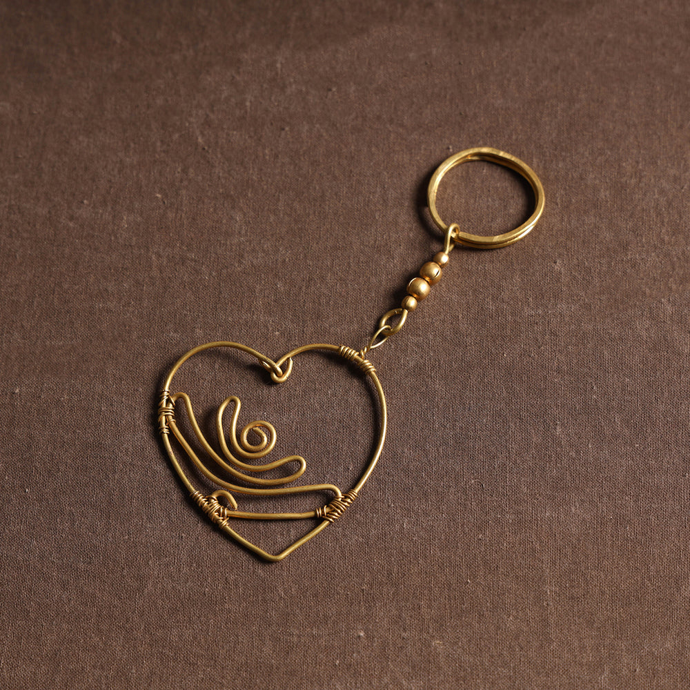 Brass Metal Handcrafted Dokra Keychain
