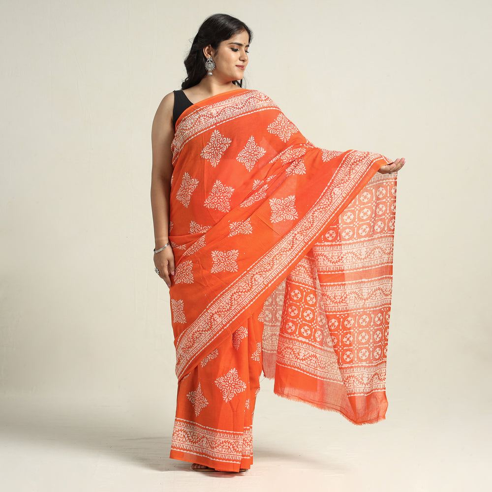 Batik Print Saree