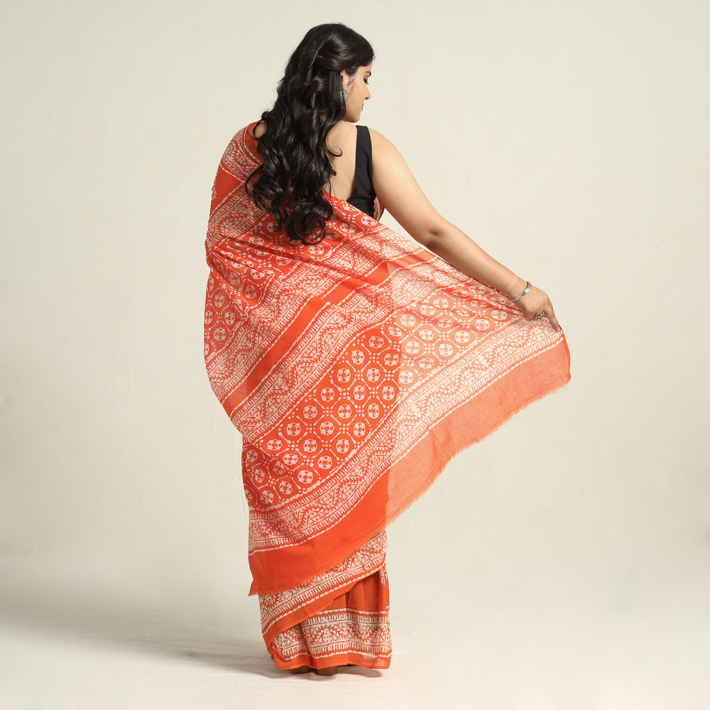 Batik Print Saree