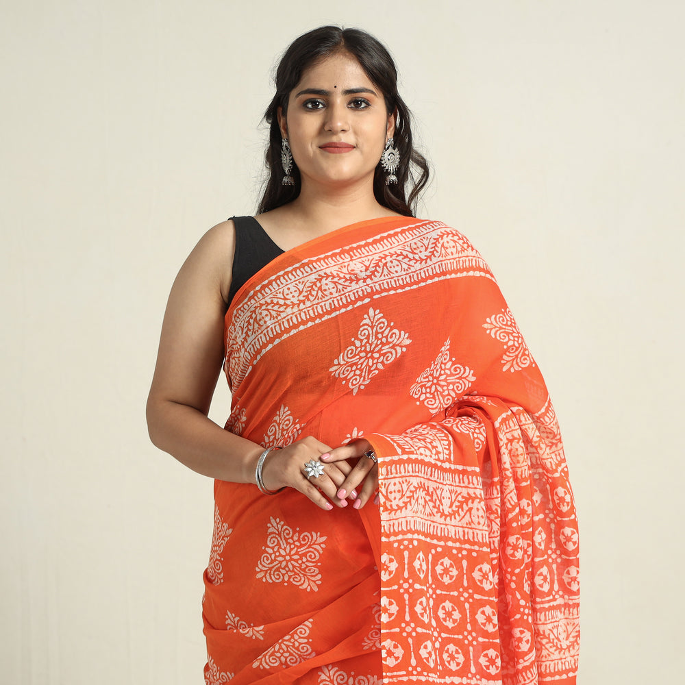 Batik Print Saree